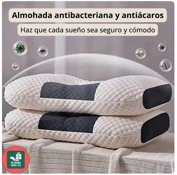 Juego de 2 almohadas ortopédicas para el dolor de cuello.