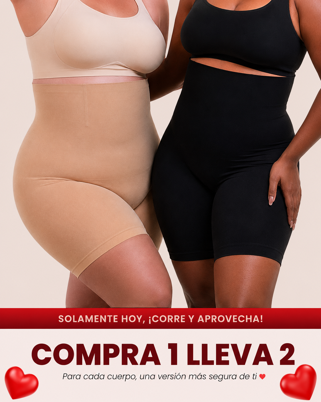 Compra 1 y recibe la segunda GRATIS | Short Faja Invisible Sculpt™