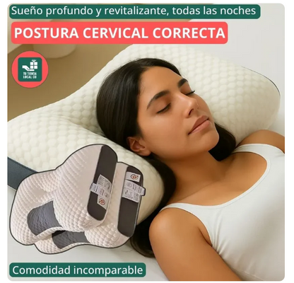 Juego de 2 almohadas ortopédicas para el dolor de cuello.